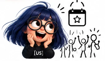 Clara delighted by an event announcement